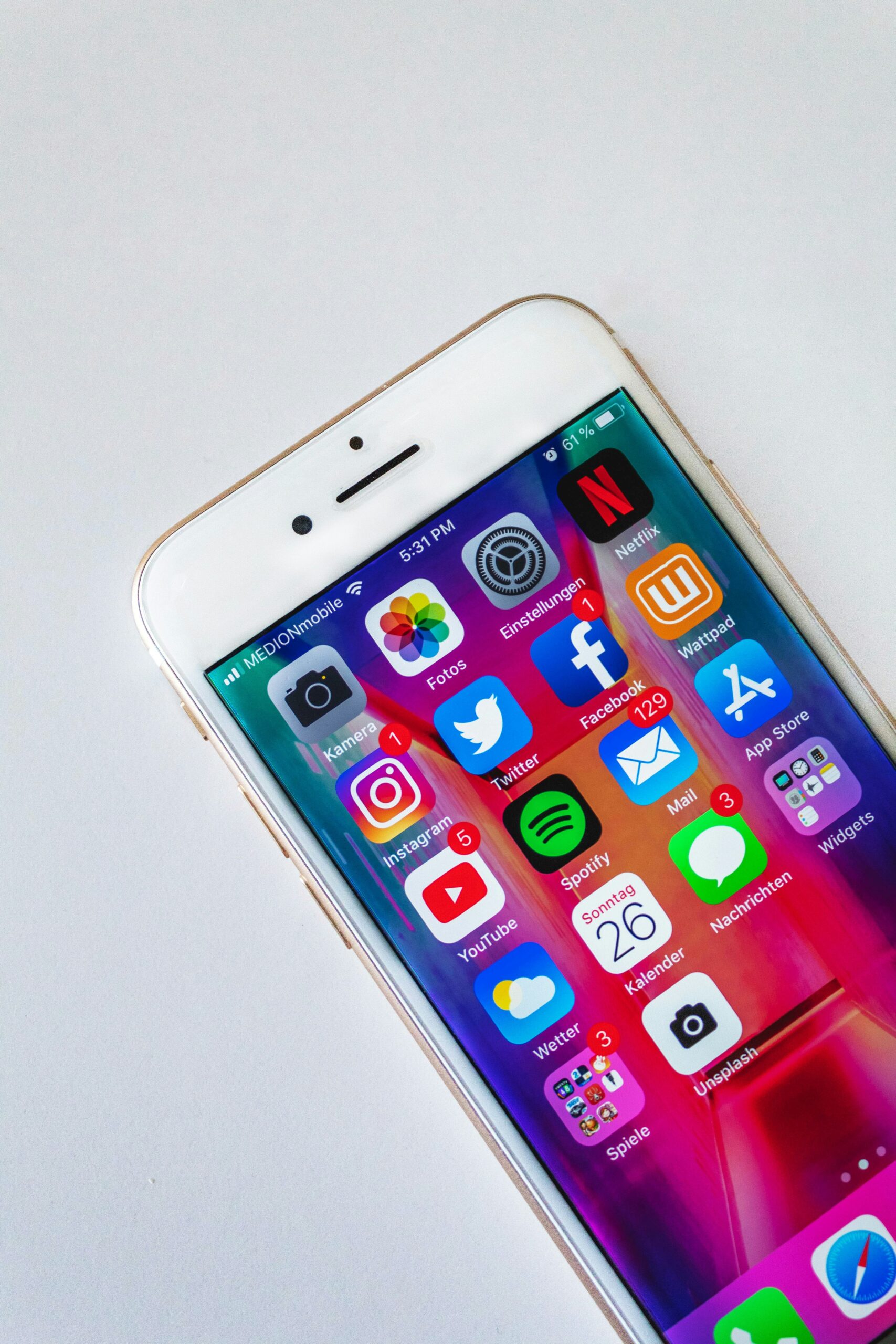 a phone screen with different social media apps - Nurture Machines a phone screen with different social media apps
