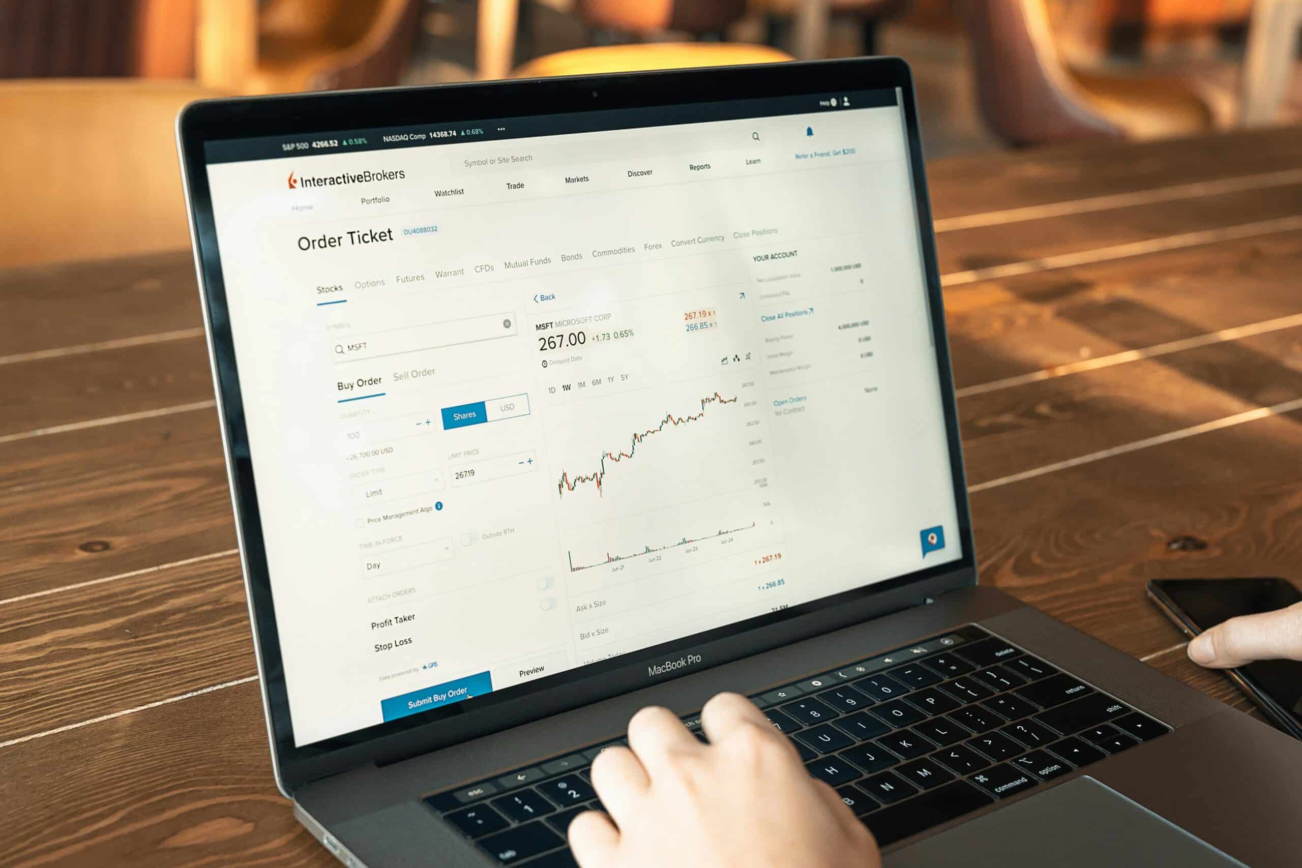 User examining customer behavior metrics and transaction