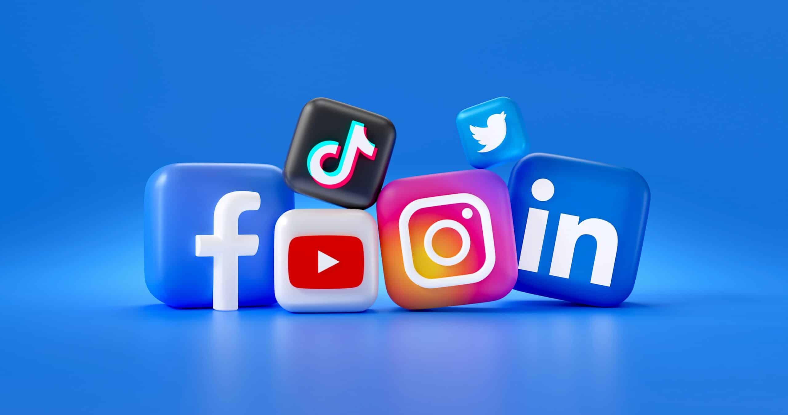 3D icons of popular social media platforms illustrate how these channels boost brand visibility and enhance lead generation strategies. - Nurture Machines 3D icons of popular social media platforms highlight how these channels can boost lead acquisition for businesses.