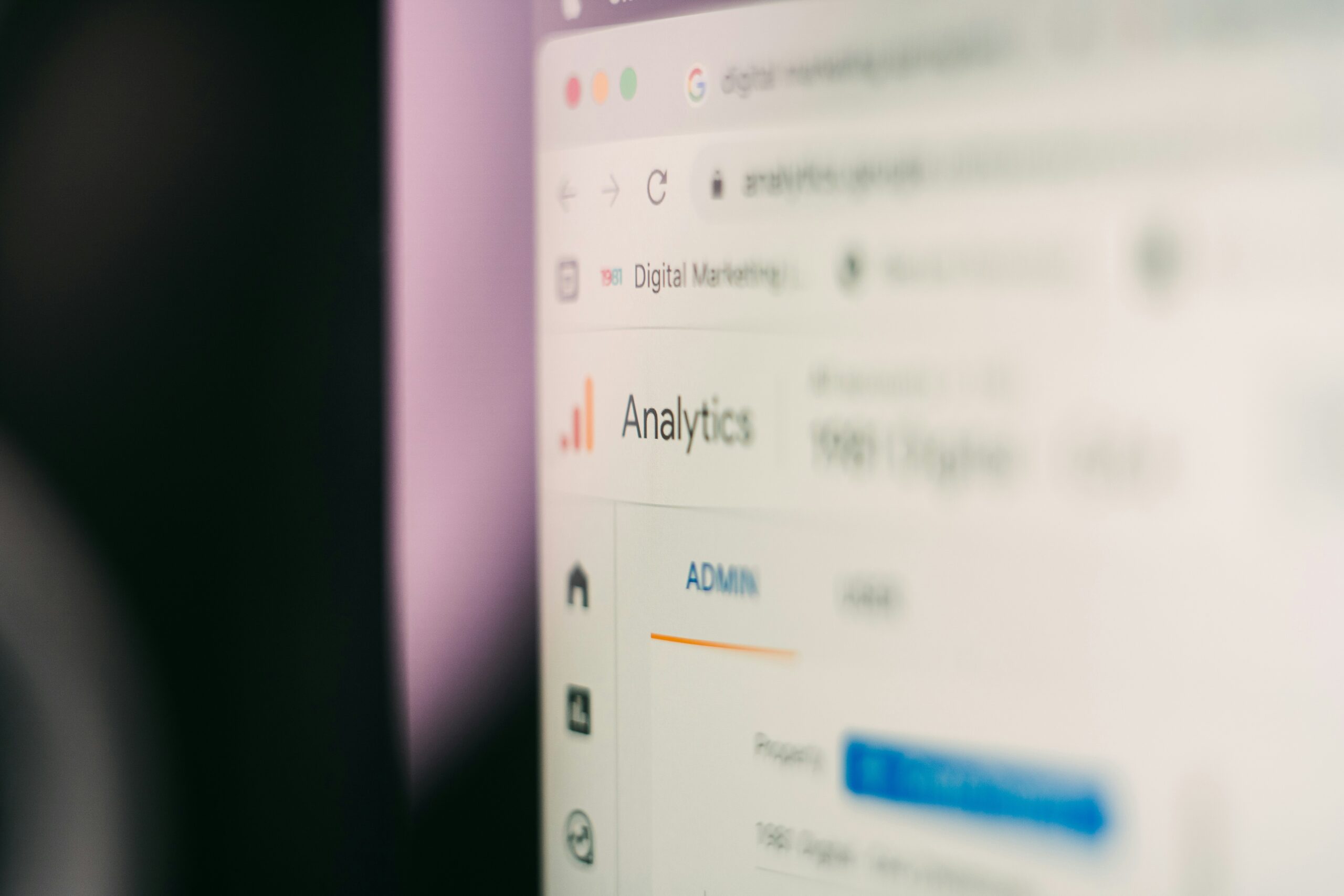 A close-up of a digital analytics dashboard underscores how marketing automation tools help monitor performance and trigger timely strategy updates.